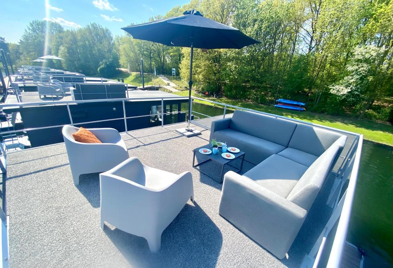 Houseboat Met Dakterras Mookerplas Middelaar Exteriör bild